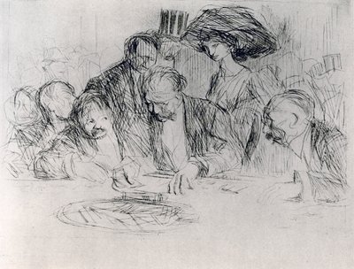 Przy stole hazardowym, 1925. autorstwa Jean Louis Forain