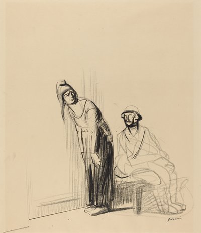 Na Konferencji Pokojowej, ok. godz. 1919. autorstwa Jean Louis Forain