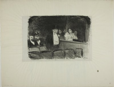 W Teatrze autorstwa Jean Louis Forain
