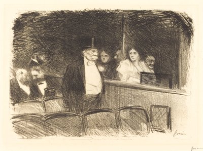 W Teatrze autorstwa Jean Louis Forain