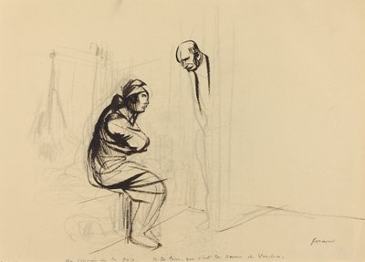 Au congress de la Paix, ok. godz. 1919. autorstwa Jean Louis Forain
