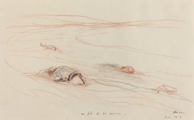 Wzdłuż Marny, 1918. autorstwa Jean Louis Forain