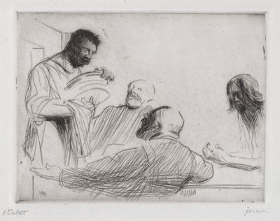 Przed obiadem w Emaus autorstwa Jean-Louis Forain