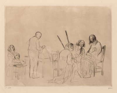 Przed wieczerzą w Emaus autorstwa Jean Louis Forain