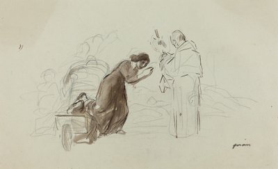 Błogosławieństwo Lourdes autorstwa Jean Louis Forain