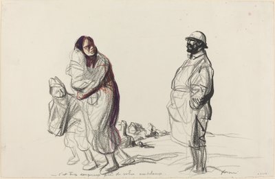 W pobliżu karetki jest zbyt niebezpiecznie, c. 19141919. autorstwa Jean Louis Forain