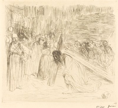 Chrystus dźwigający krzyż (piąta płyta) autorstwa Jean Louis Forain