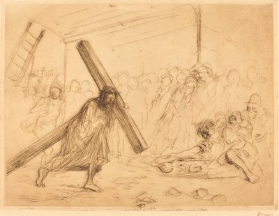 Chrystus dźwigający krzyż (czwarta płyta) autorstwa Jean Louis Forain
