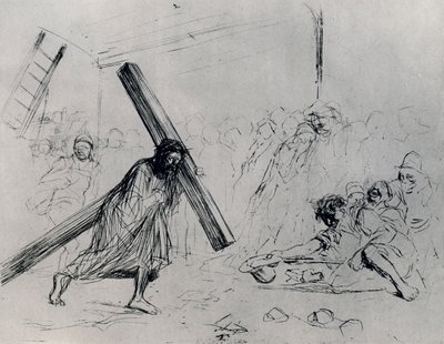 Chrystus dźwigający krzyż, 1925. autorstwa Jean Louis Forain