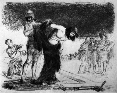 Chrystus odarty z szat, 1925. autorstwa Jean Louis Forain