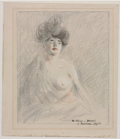 Kurtyzana (rekto) autorstwa Jean Louis Forain