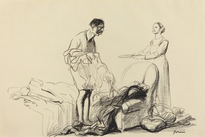 Zwolniony ze służby wojskowej autorstwa Jean Louis Forain