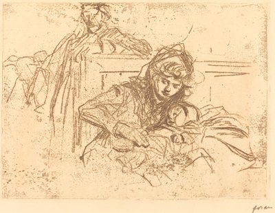 Dowód na rozprawie (pierwsza tablica) autorstwa Jean Louis Forain