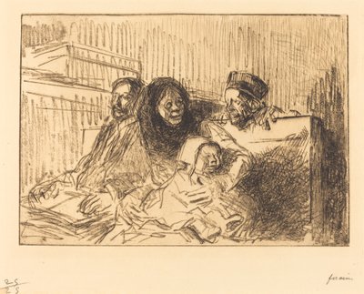 Dowód na rozprawie (druga tablica) autorstwa Jean Louis Forain