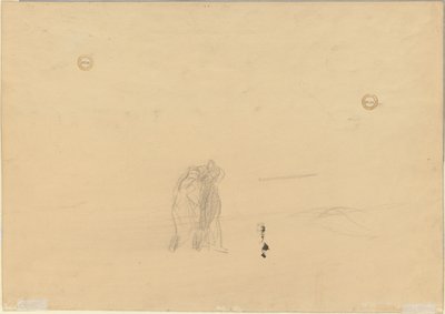 Postacie w pejzażu verso, c. 1919. autorstwa Jean Louis Forain
