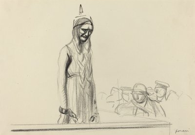 Germania przed sędziami, ok. 1930 r. 19141919. autorstwa Jean Louis Forain