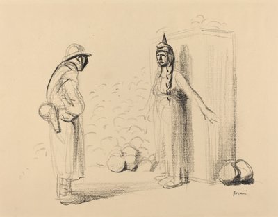 Ukrywanie Ludwika, ok. godz. 19141919. autorstwa Jean Louis Forain