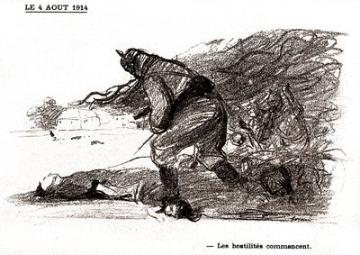 Rozpoczynają się działania wojenne autorstwa Jean Louis Forain