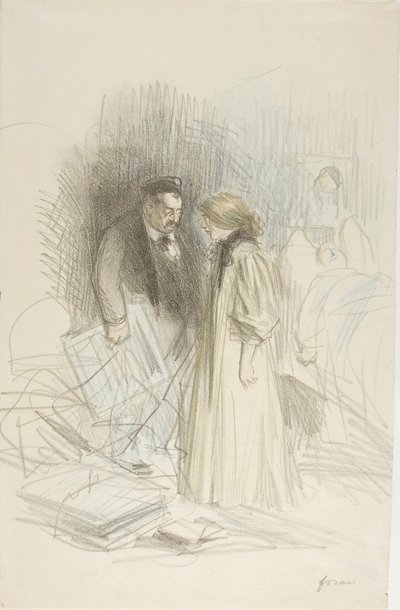 Nie odważę się ich zdjąć... To by go za bardzo zraniło. autorstwa Jean Louis Forain