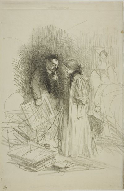 "Nie odważę się ich jeszcze zdjąć... to by go za bardzo zraniło". autorstwa Jean Louis Forain