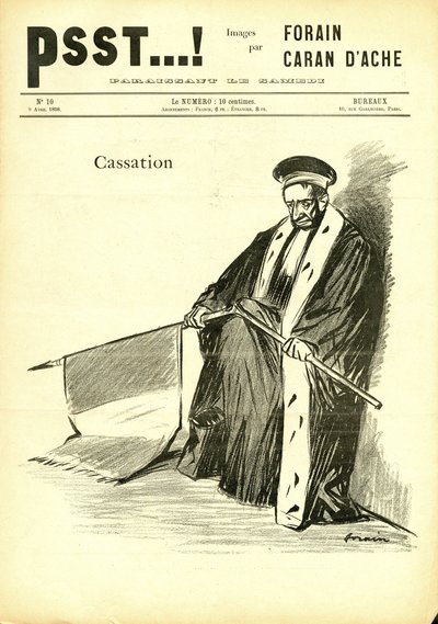 Ilustracja Jean-Louis Forain (1852-1931) w Psst...! autorstwa Jean Louis Forain