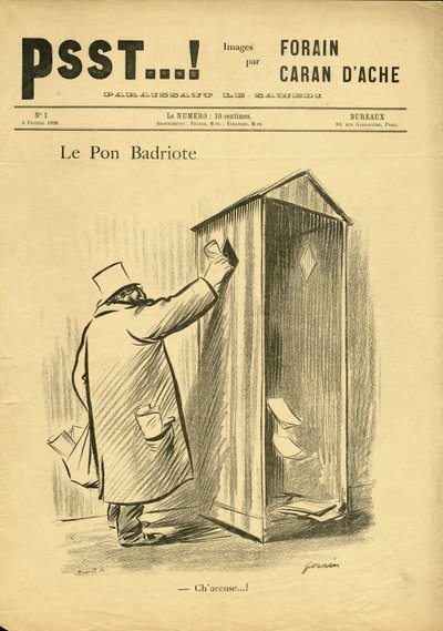 Ilustracja Jean-Louis Forain (1852-1931) w Psst...! autorstwa Jean Louis Forain