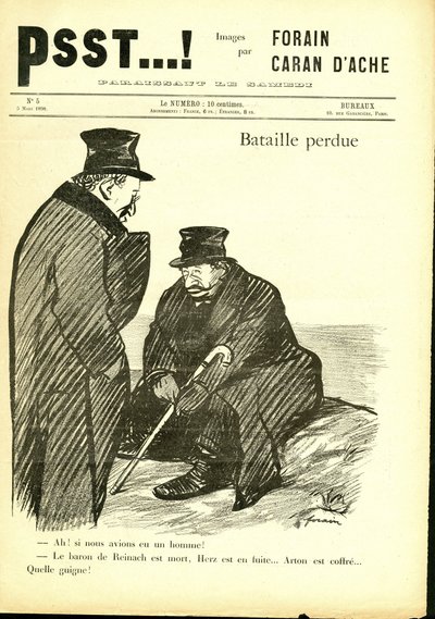 Ilustracja Jean-Louis Forain (1852-1931) w Psst...! autorstwa Jean Louis Forain