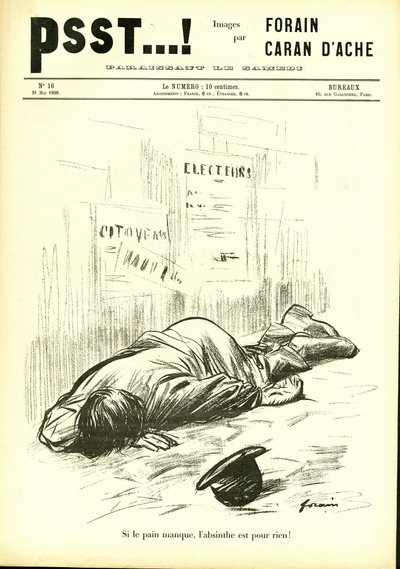 Ilustracja w Psst...! autorstwa Jean Louis Forain