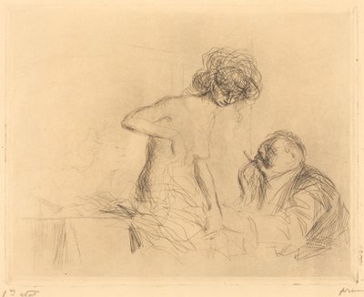 W pokoju prywatnym (pierwsza płyta) autorstwa Jean Louis Forain