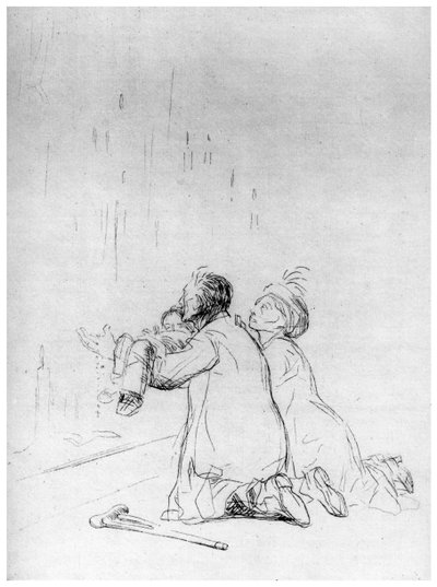 Błaganie w Grocie, ok. 1870-1930 1924 autorstwa Jean Louis Forain