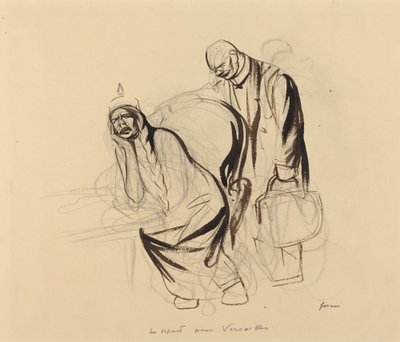 Wyjazd do Wersalu, ok. godz. 1919. autorstwa Jean Louis Forain