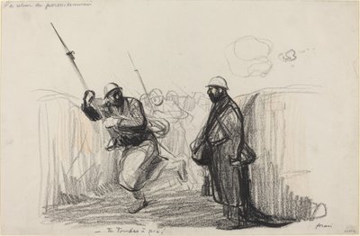 Zwrot uprawnionego. -Spadasz!, c. 19141919. autorstwa Jean Louis Forain