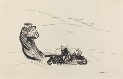 Poszukiwanie wroga, ok. 1930 19141919. autorstwa Jean Louis Forain