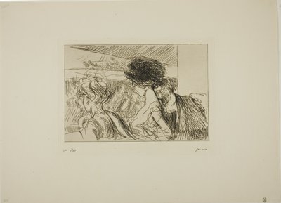 Dolna loża w teatrze autorstwa Jean Louis Forain