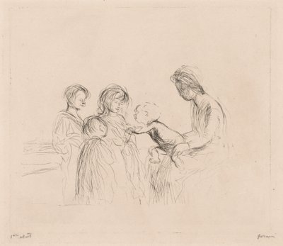 Madonna i Dzieci. autorstwa Jean Louis Forain