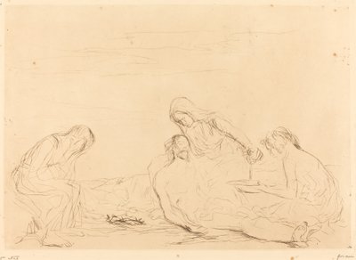 Pieta (trzeci talerz) autorstwa Jean Louis Forain