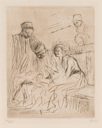 Czytanie aktu adwokata autorstwa Jean Louis Forain