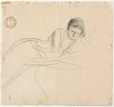 Leżąca kobieta verso, 1915. autorstwa Jean Louis Forain