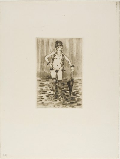 Odrzucony frontispis dla Marthe autorstwa Jean Louis Forain