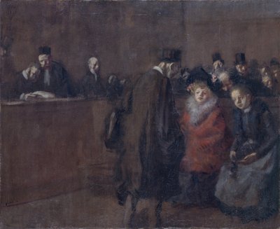 Scena sądowa autorstwa Jean Louis Forain