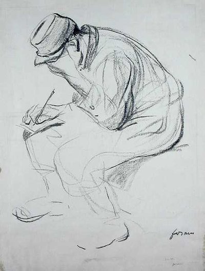 Pismo żołnierskie (lito) autorstwa Jean Louis Forain