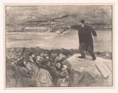 Strajk pracowników fabryki Scena de grève autorstwa Jean Louis Forain