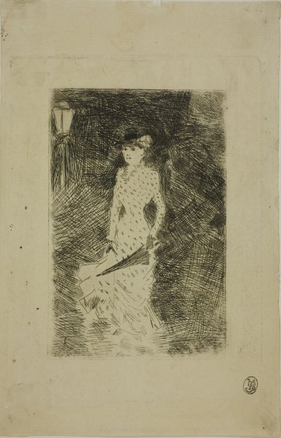 Spacerująca kobieta z parasolem autorstwa Jean Louis Forain
