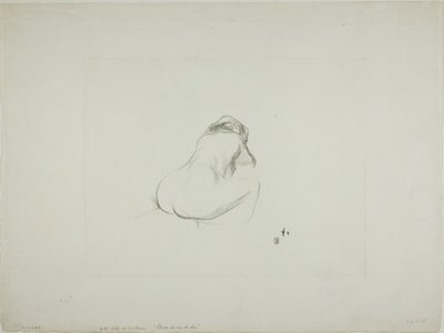 Studium nagiej kobiety od tyłu autorstwa Jean Louis Forain
