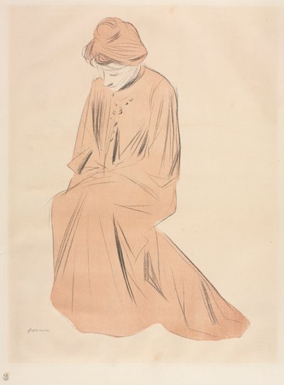 Studium siedzącej kobiety autorstwa Jean Louis Forain