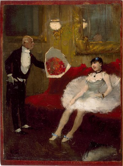 Adorator, ok. 1877-79 (olej na płótnie, oprawiony w drewno) autorstwa Jean Louis Forain