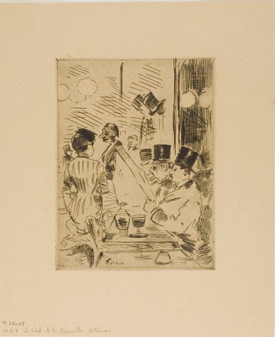 Kawiarnia w Nowych Atenach autorstwa Jean Louis Forain