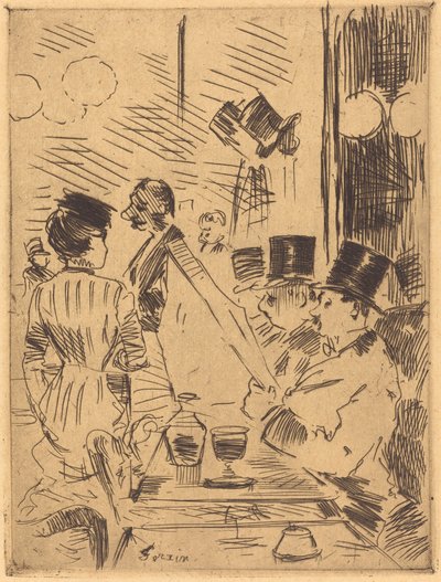 Kawiarnia Nowych Aten autorstwa Jean Louis Forain