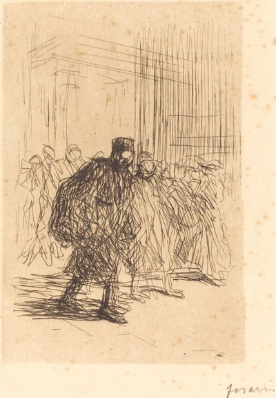 Korytarze Pałacu Sprawiedliwości autorstwa Jean Louis Forain