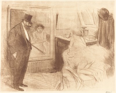 Garderoba tancerza (druga płyta) autorstwa Jean Louis Forain